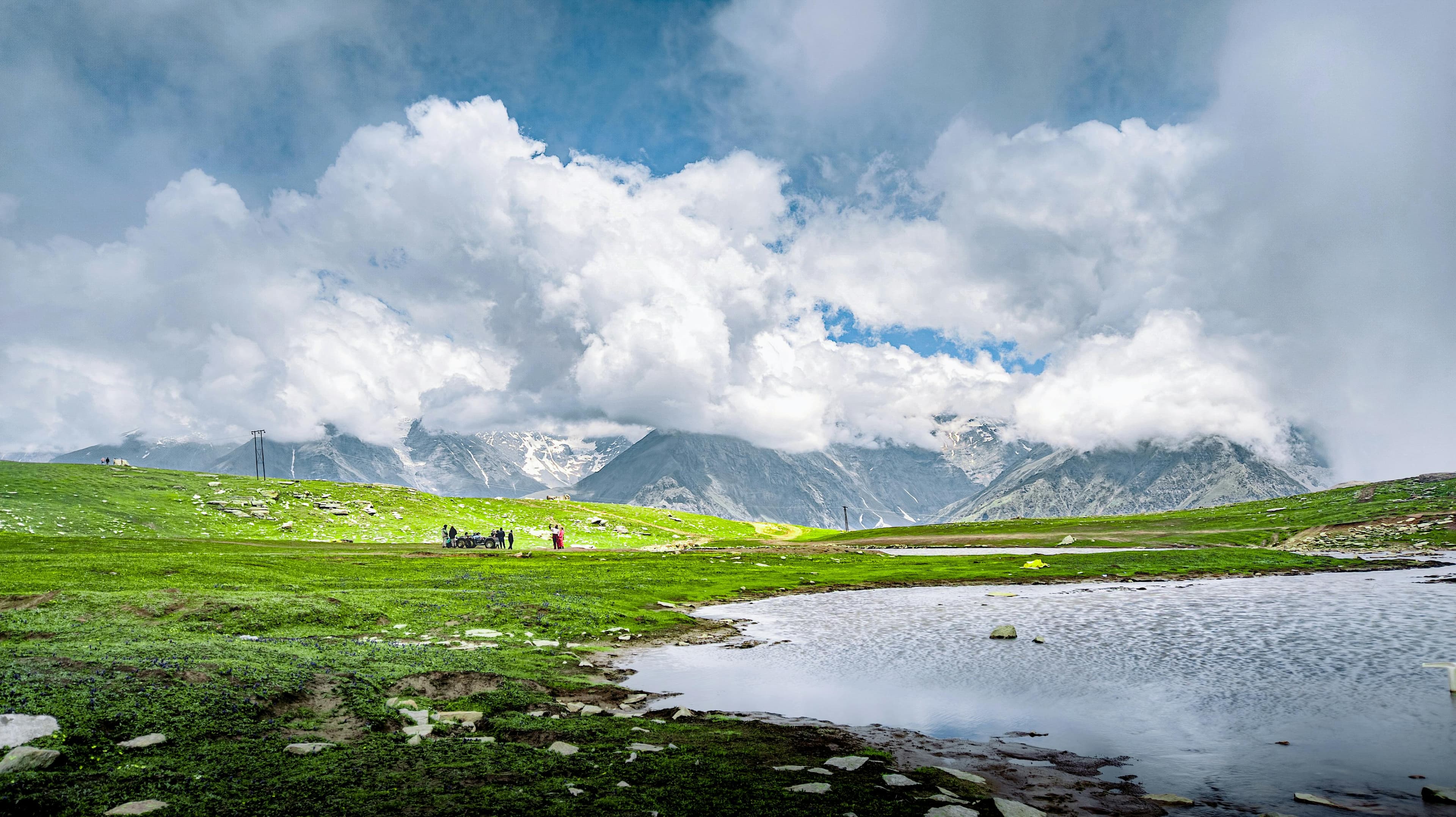 Comfortable bus interior with scenic view